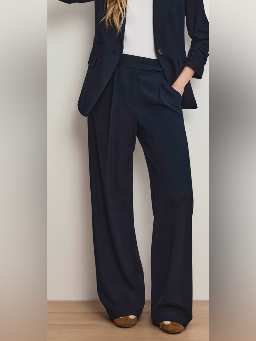 Veronica Beard Marbeau Navy Pant Size 4